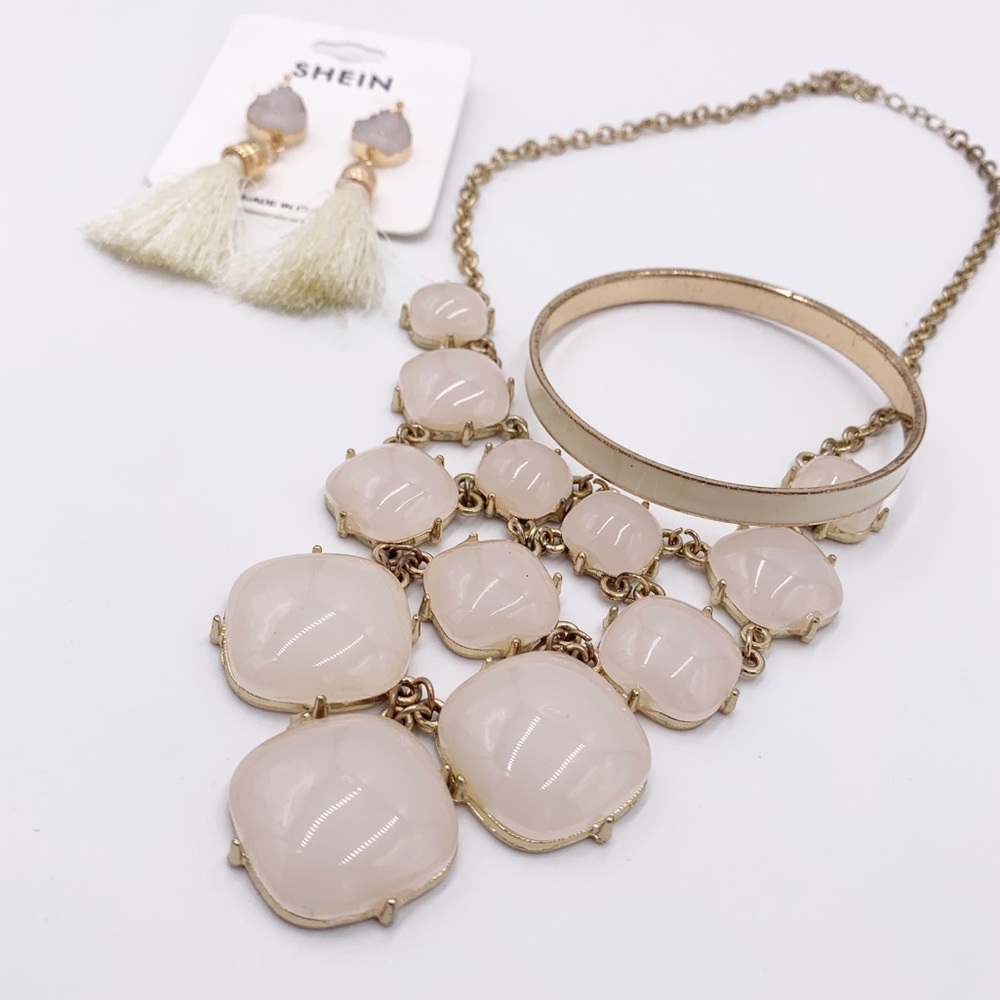 Necklace+Earrings+bracelet jewelry bundle